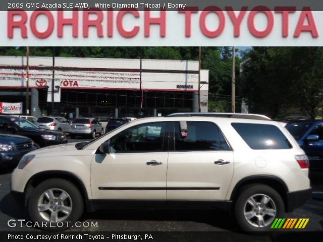 2009 GMC Acadia SLE AWD in White Diamond Tricoat