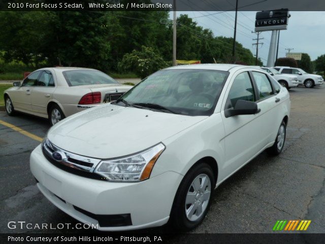 2010 Ford Focus S Sedan in White Suede
