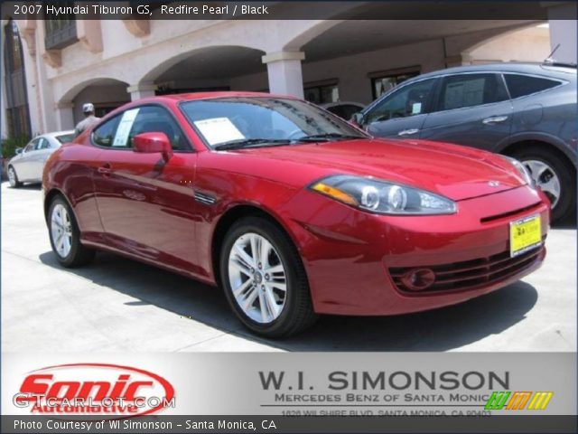 2007 Hyundai Tiburon GS in Redfire Pearl