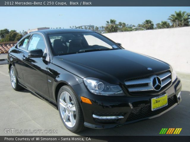 2012 Mercedes-Benz C 250 Coupe in Black