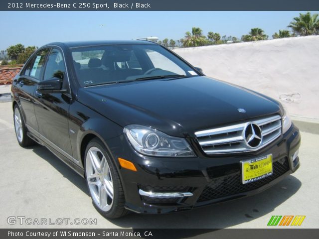 2012 Mercedes-Benz C 250 Sport in Black