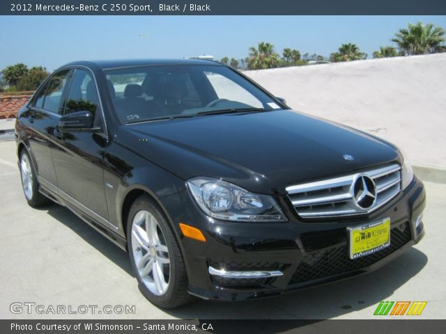 2012 Mercedes-Benz C 250 Sport in Black