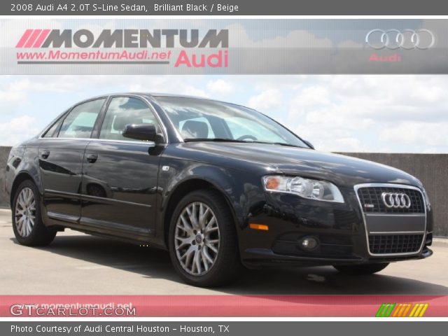 2008 Audi A4 2.0T S-Line Sedan in Brilliant Black