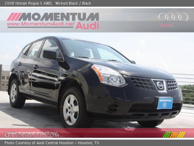 2008 Nissan Rogue S AWD in Wicked Black