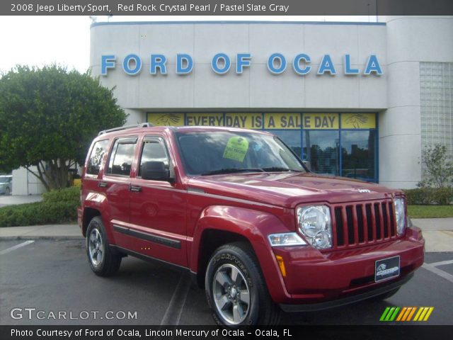 2008 Jeep Liberty Sport in Red Rock Crystal Pearl