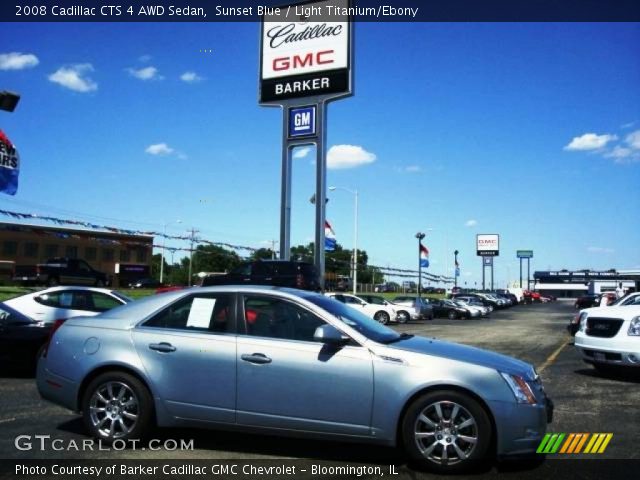 2008 Cadillac CTS 4 AWD Sedan in Sunset Blue