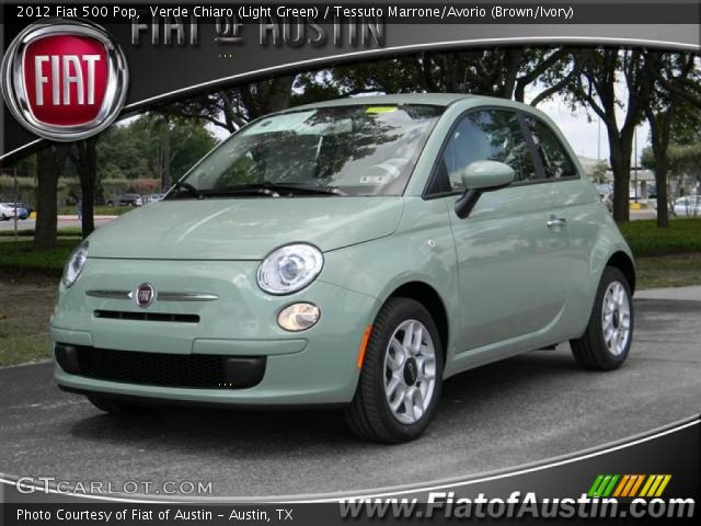 2012 Fiat 500 Pop in Verde Chiaro (Light Green)