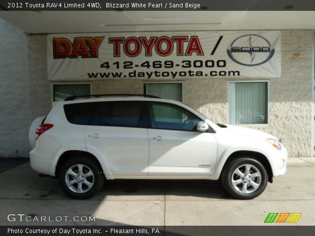 2012 Toyota RAV4 Limited 4WD in Blizzard White Pearl