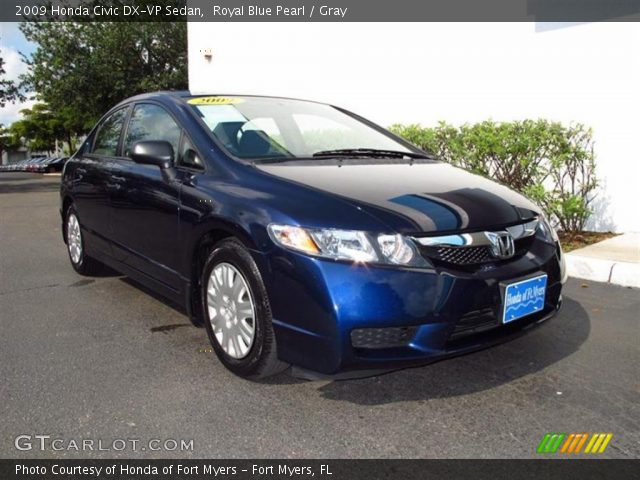 2009 Honda Civic DX-VP Sedan in Royal Blue Pearl