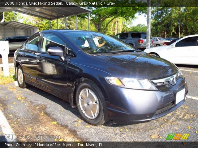 2008 Honda Civic Hybrid Sedan in Galaxy Gray Metallic