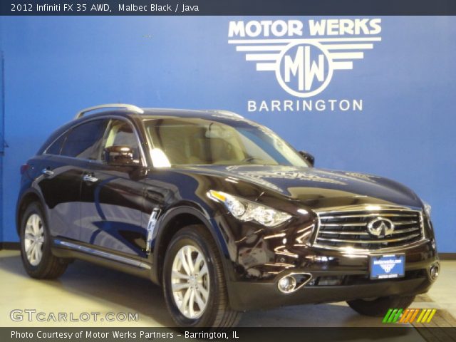 2012 Infiniti FX 35 AWD in Malbec Black