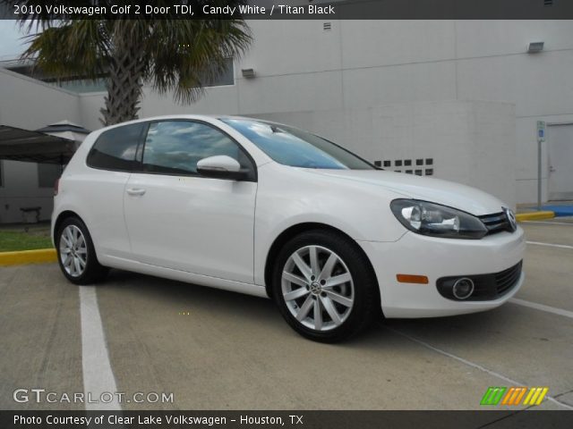 2010 Volkswagen Golf 2 Door TDI in Candy White