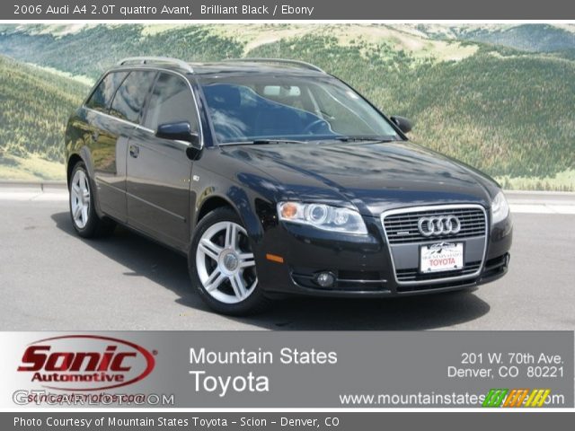 2006 Audi A4 2.0T quattro Avant in Brilliant Black