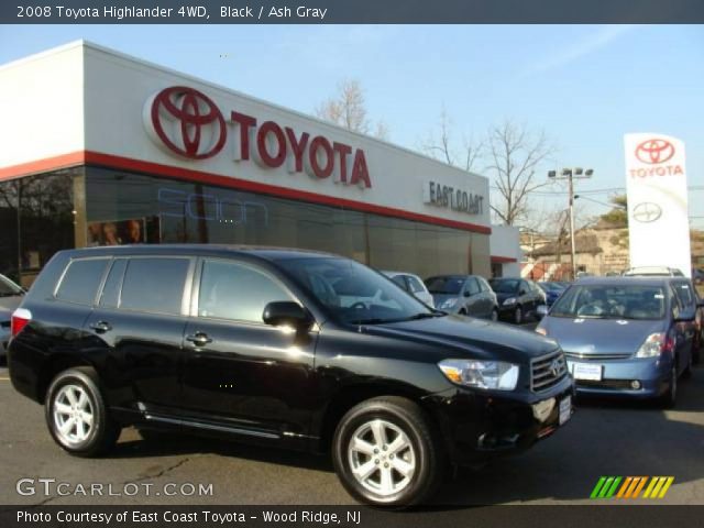 2008 Toyota Highlander 4WD in Black