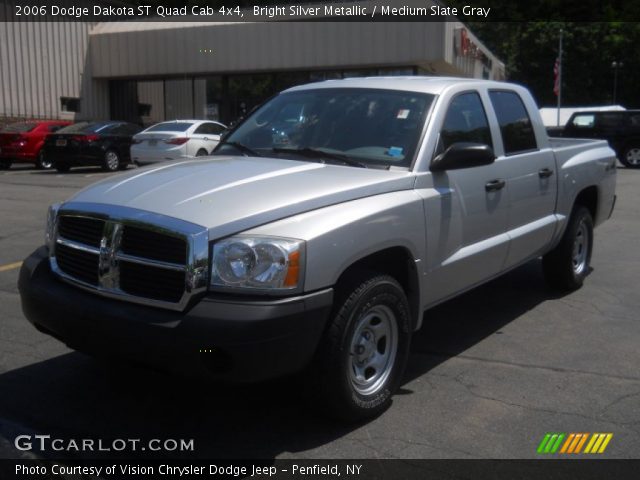 2006 Dodge Dakota ST Quad Cab 4x4 in Bright Silver Metallic