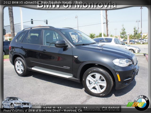 2012 BMW X5 xDrive35d in Black Sapphire Metallic