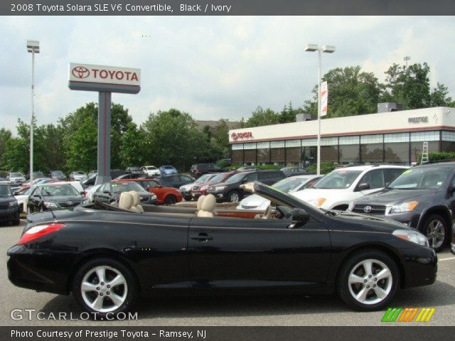 2008 Toyota Solara SLE V6 Convertible in Black