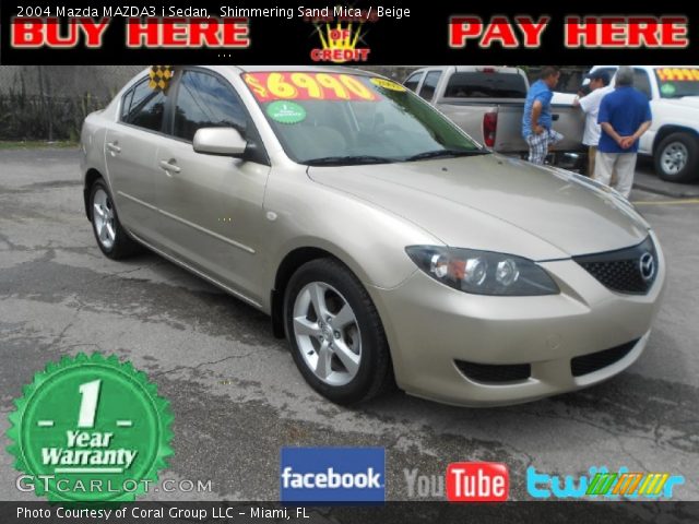 2004 Mazda MAZDA3 i Sedan in Shimmering Sand Mica