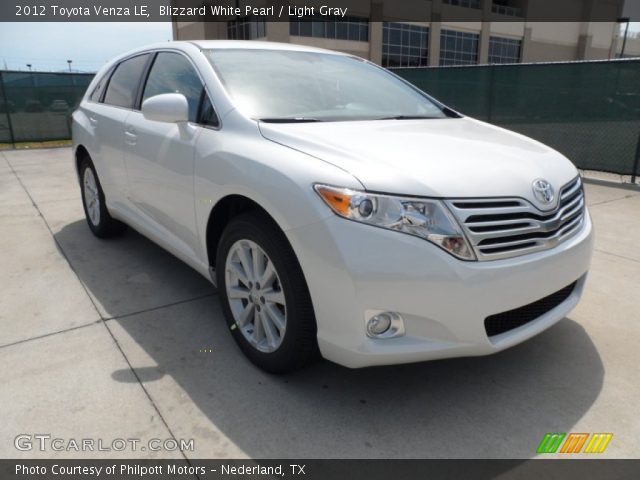 2012 Toyota Venza LE in Blizzard White Pearl