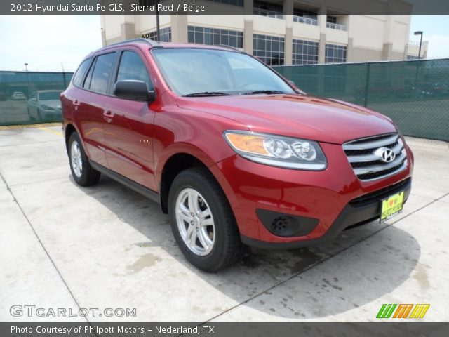 2012 Hyundai Santa Fe GLS in Sierra Red