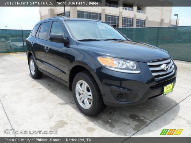 2012 Hyundai Santa Fe GLS in Pacific Blue Pearl