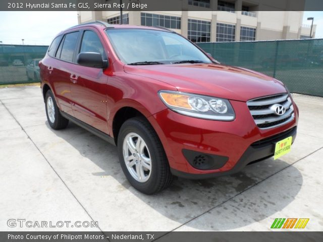 2012 Hyundai Santa Fe GLS in Sierra Red
