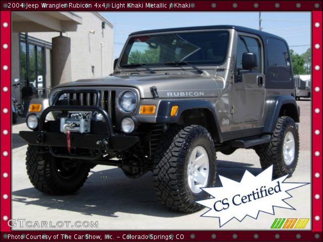 2004 Jeep Wrangler Rubicon 4x4 in Light Khaki Metallic