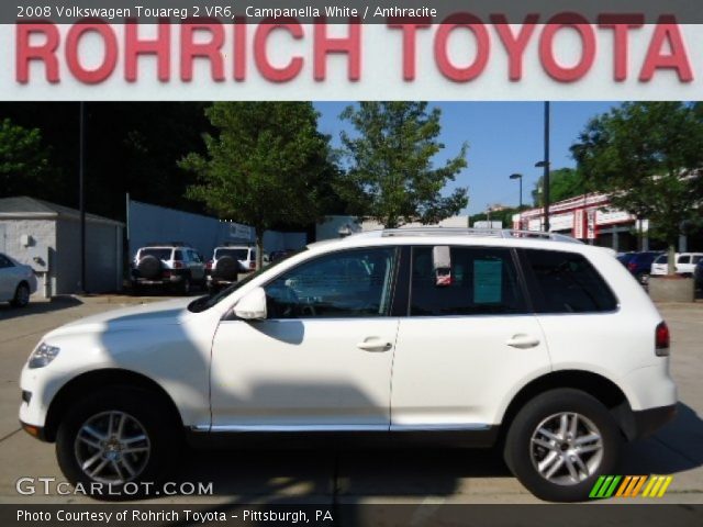 2008 Volkswagen Touareg 2 VR6 in Campanella White