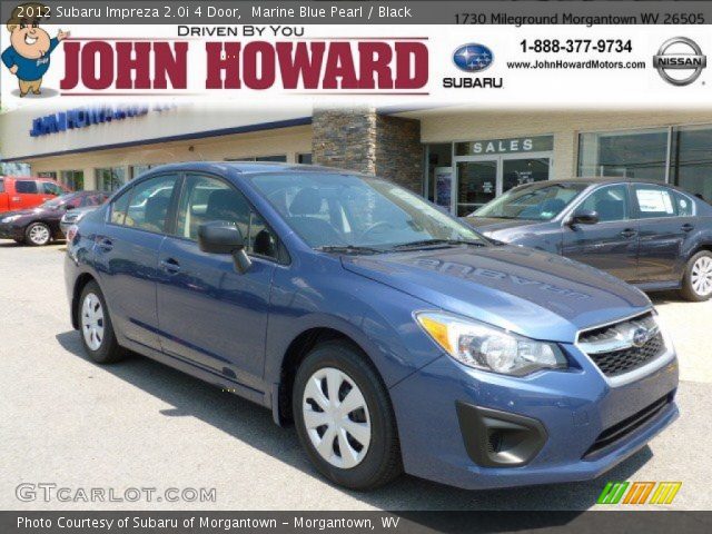 2012 Subaru Impreza 2.0i 4 Door in Marine Blue Pearl