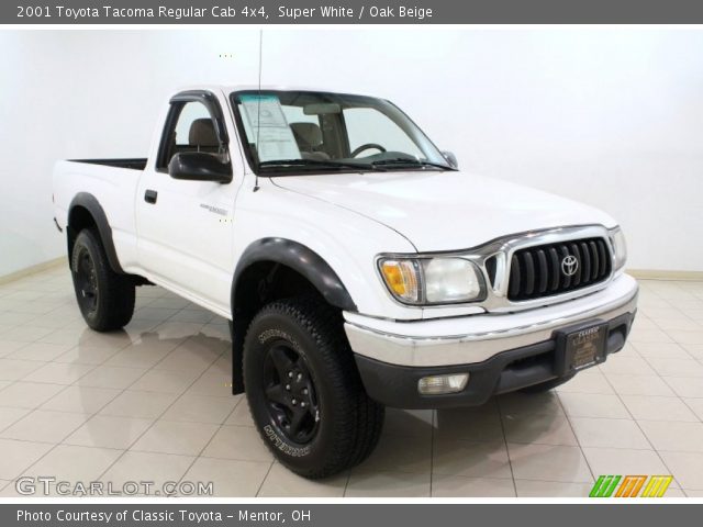 2001 Toyota Tacoma Regular Cab 4x4 in Super White