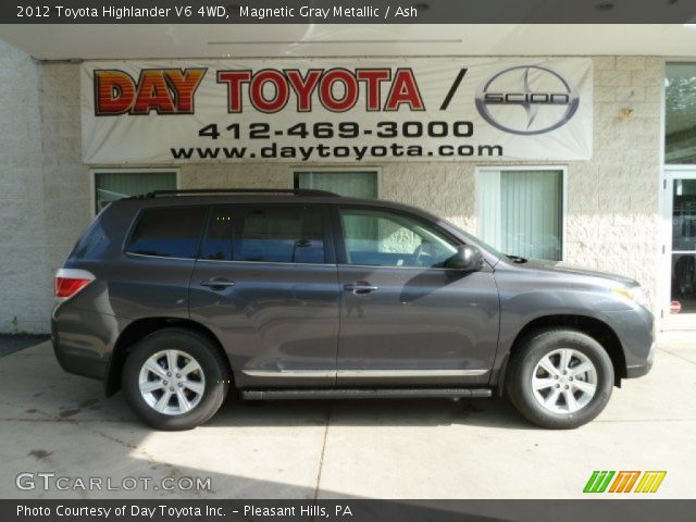 2012 Toyota Highlander V6 4WD in Magnetic Gray Metallic