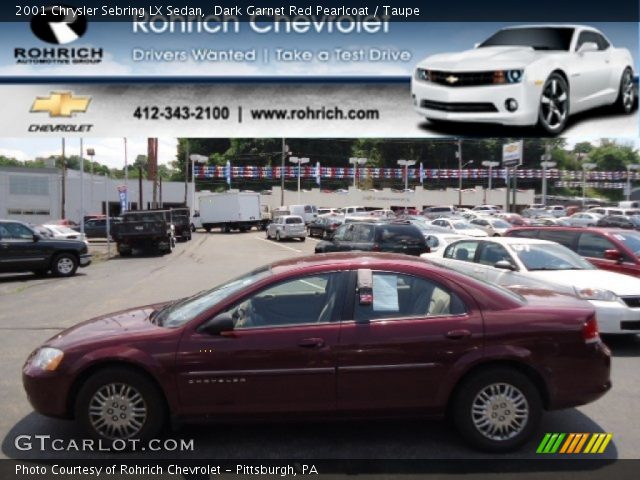 2001 Chrysler Sebring LX Sedan in Dark Garnet Red Pearlcoat