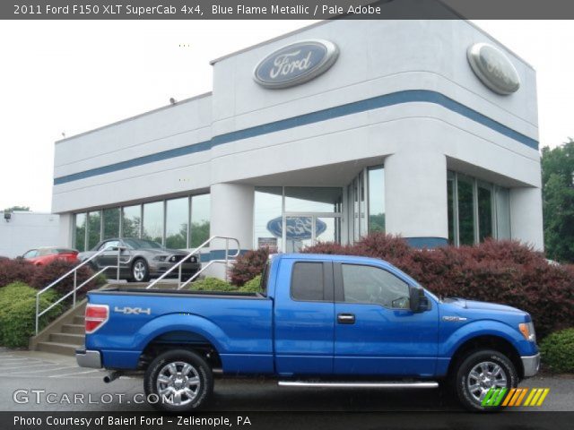 2011 Ford F150 XLT SuperCab 4x4 in Blue Flame Metallic