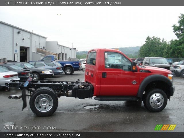 2012 Ford F450 Super Duty XL Crew Cab 4x4 in Vermillion Red
