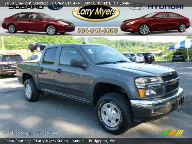 2008 Chevrolet Colorado LT Crew Cab 4x4 in Dark Gray Metallic