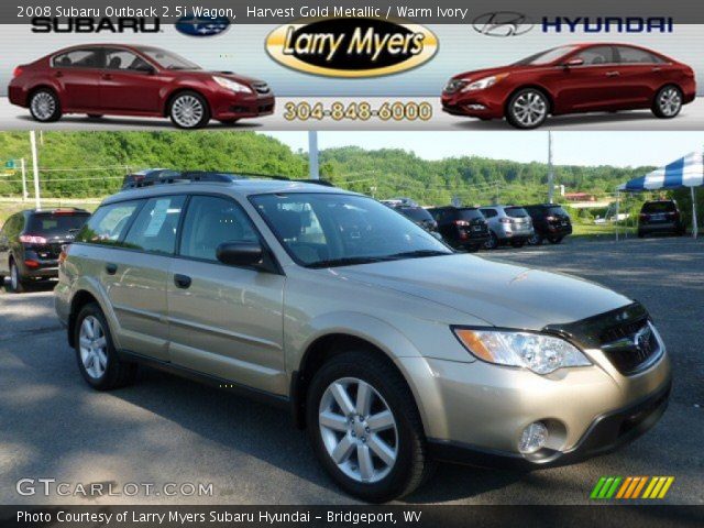 2008 Subaru Outback 2.5i Wagon in Harvest Gold Metallic