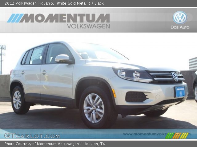 2012 Volkswagen Tiguan S in White Gold Metallic