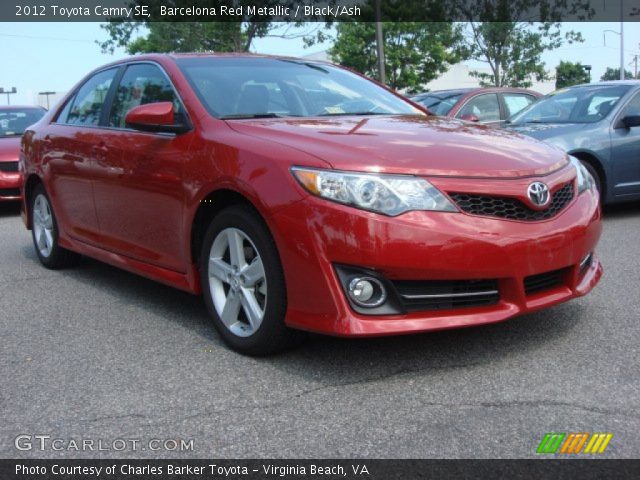 2012 Toyota Camry SE in Barcelona Red Metallic