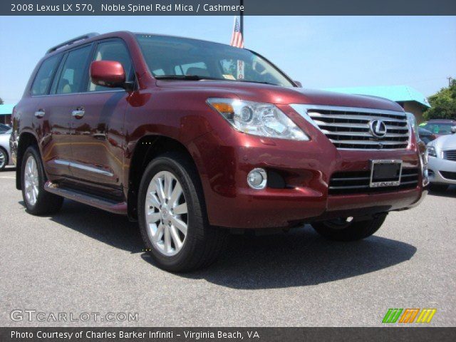 2008 Lexus LX 570 in Noble Spinel Red Mica
