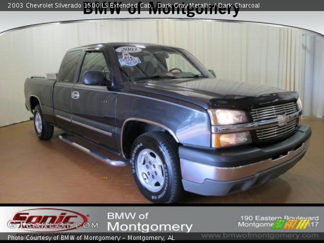 2003 Chevrolet Silverado 1500 LS Extended Cab in Dark Gray Metallic