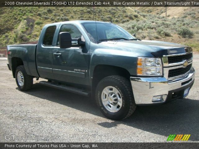 2008 Chevrolet Silverado 2500HD LTZ Extended Cab 4x4 in Blue Granite Metallic
