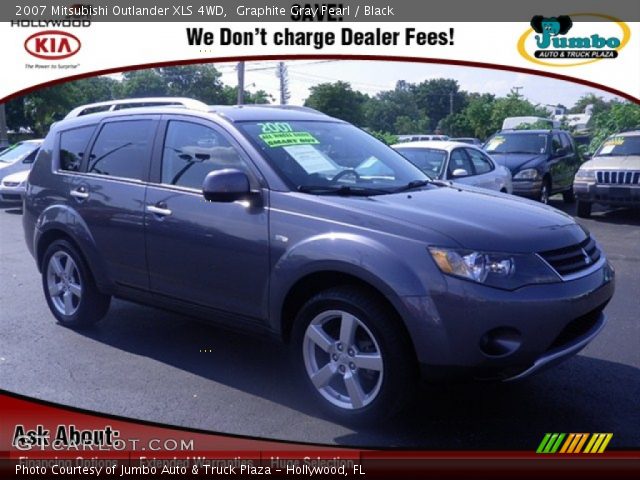 2007 Mitsubishi Outlander XLS 4WD in Graphite Gray Pearl