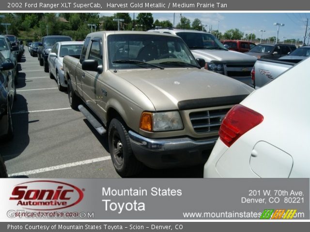 2002 Ford Ranger XLT SuperCab in Harvest Gold Metallic