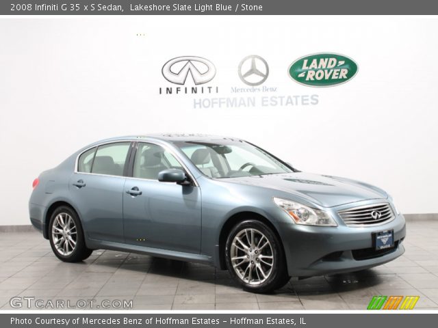 2008 Infiniti G 35 x S Sedan in Lakeshore Slate Light Blue