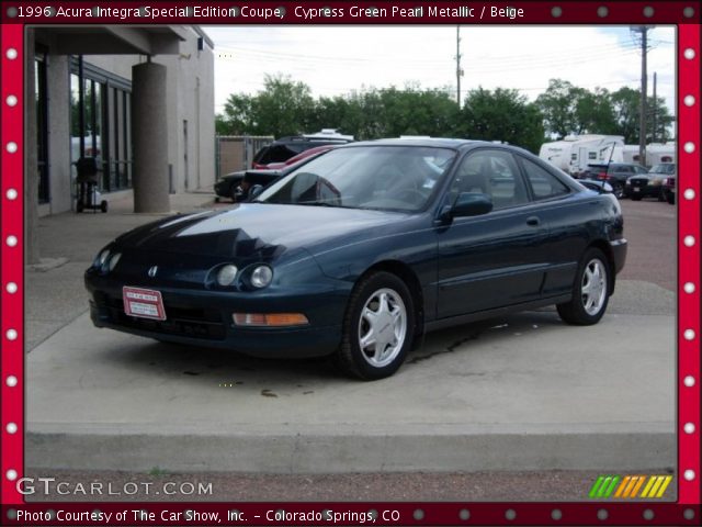 1996 Acura Integra Special Edition Coupe in Cypress Green Pearl Metallic
