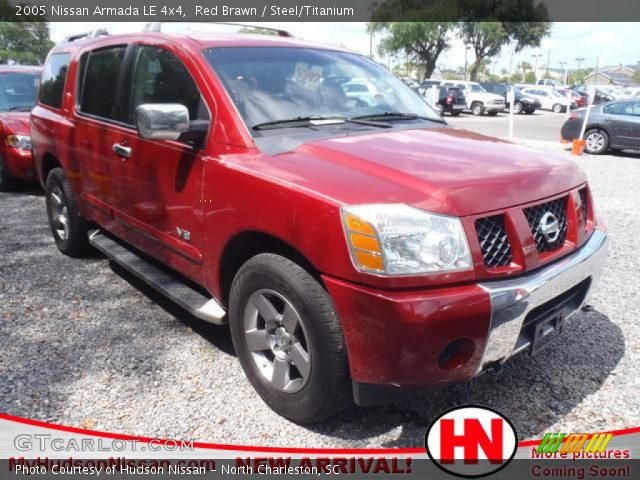 2005 Nissan Armada LE 4x4 in Red Brawn
