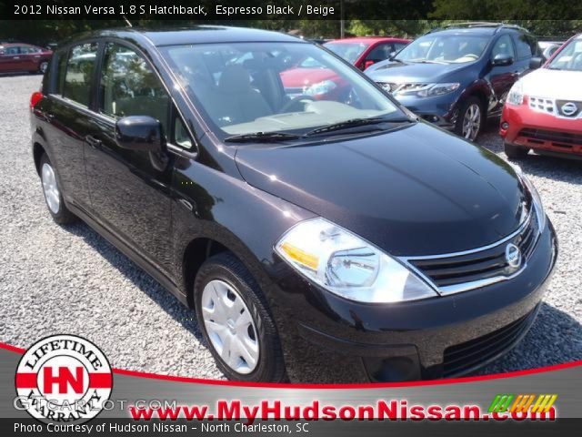 2012 Nissan Versa 1.8 S Hatchback in Espresso Black