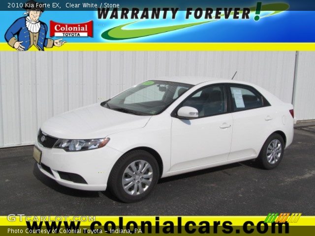 2010 Kia Forte EX in Clear White