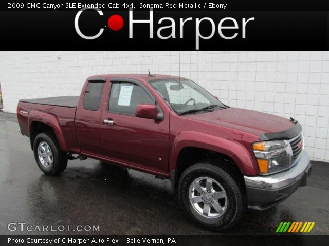 2009 GMC Canyon SLE Extended Cab 4x4 in Sonoma Red Metallic