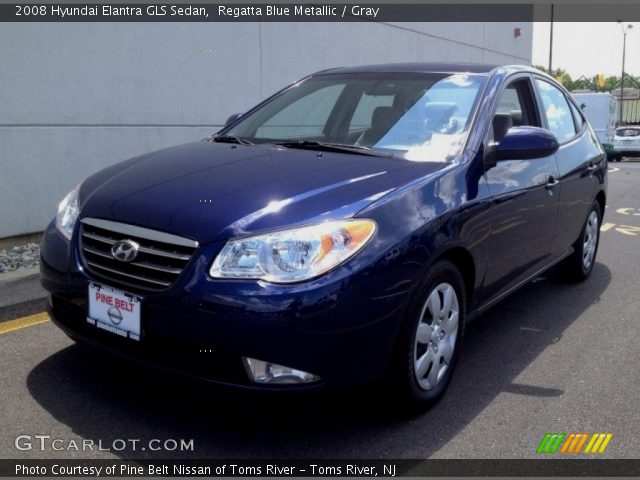 2008 Hyundai Elantra GLS Sedan in Regatta Blue Metallic